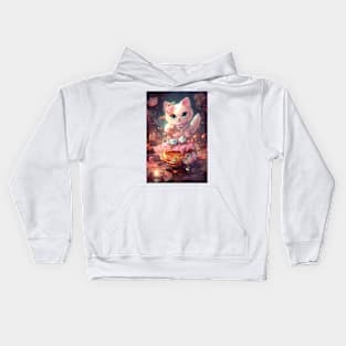 Cute Dessert Kitty Kids Hoodie